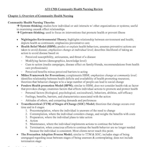 Get a Level 2 or Higher! Community ATI CMS Comprehensive Review Study Guide