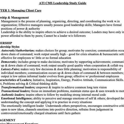 Get a Level 2 or Higher Community ATI CMS Comprehensive - Etsy