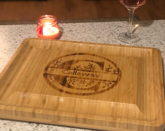 Hand personalized charcuterie board! Wood burned design! FREE SHIPPING! Perfect for the Holidays!