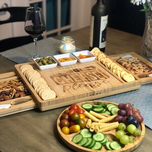 Hand personalized charcuterie board Wood burned design FREE SHIPPING Perfect for the Holidays image 4