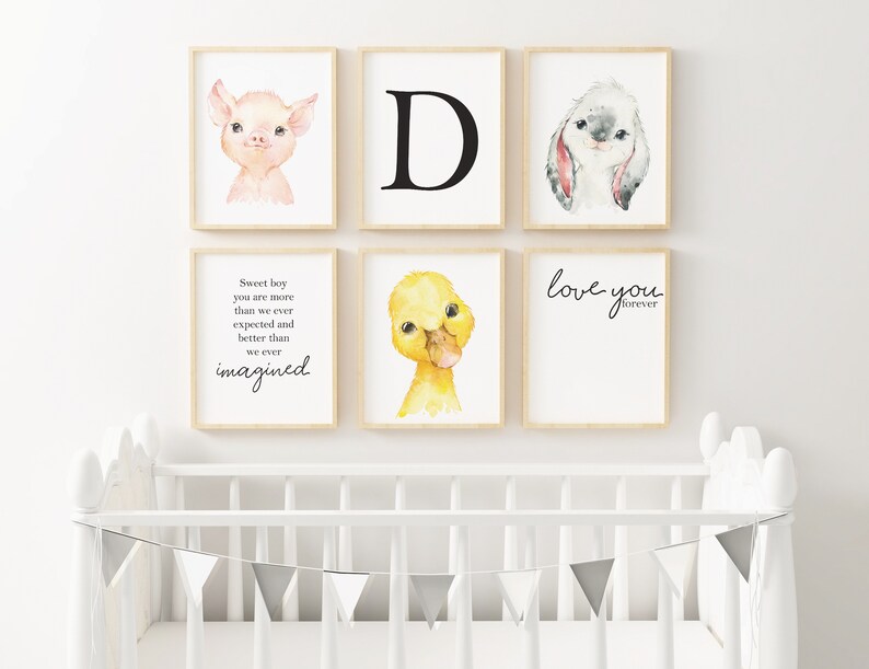 Baby Farm Animal Nursery Ultimate Printable Bundle - Etsy