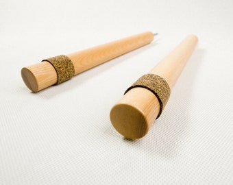 STOOK - gancho de madera para bicicletas / almacenamiento de bicicletas / colgador de bicicletas / colgador de pared para bicicletas / clavijas de madera para bicicletas / portabicicletas (ASH)