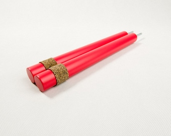 STOOK - gancho de madera para bicicletas / almacenamiento de bicicletas / colgador de bicicletas / colgador de pared para bicicletas / clavijas de madera para bicicletas / portabicicletas (CORAL)