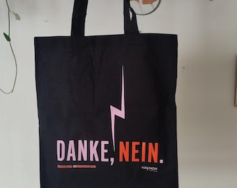 DANKE NEIN! Tote Bag (Merch "Entromantisiert Euch!")