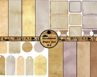 Parchment Paper Printable Set A4
