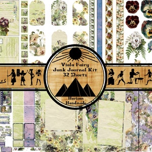 Viola Fairy Printable Junk Journal Bumper Kit