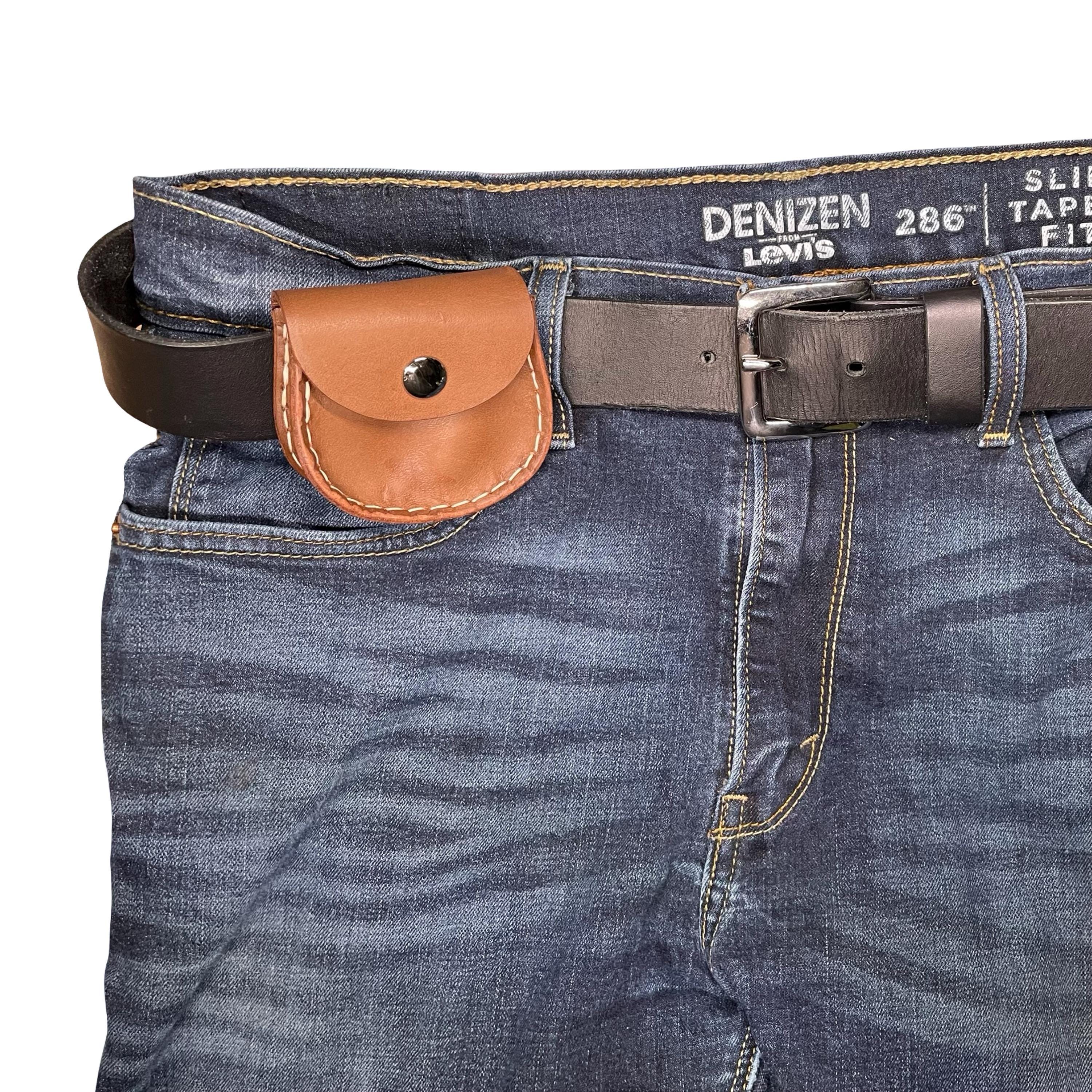 Leather Magnetic Slingshot Ammo Pouch With Belt Clip | Hunting