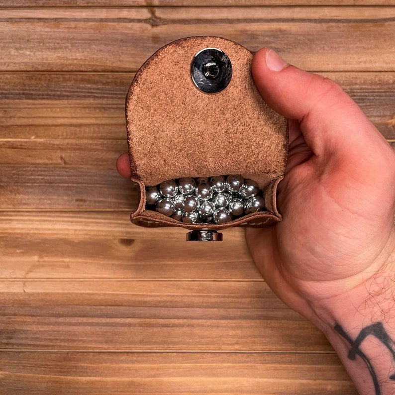 Leather Slingshot Ammo Pouch Flap Handmade With Etsy