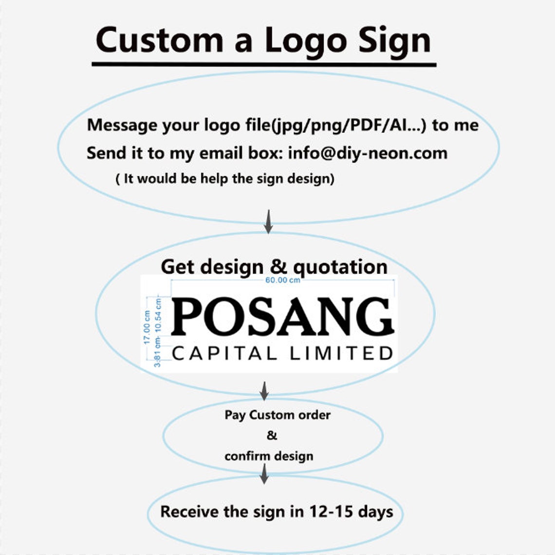 Custom Stainless Steel Logo Sign Illuminated Logo Sign Etsy