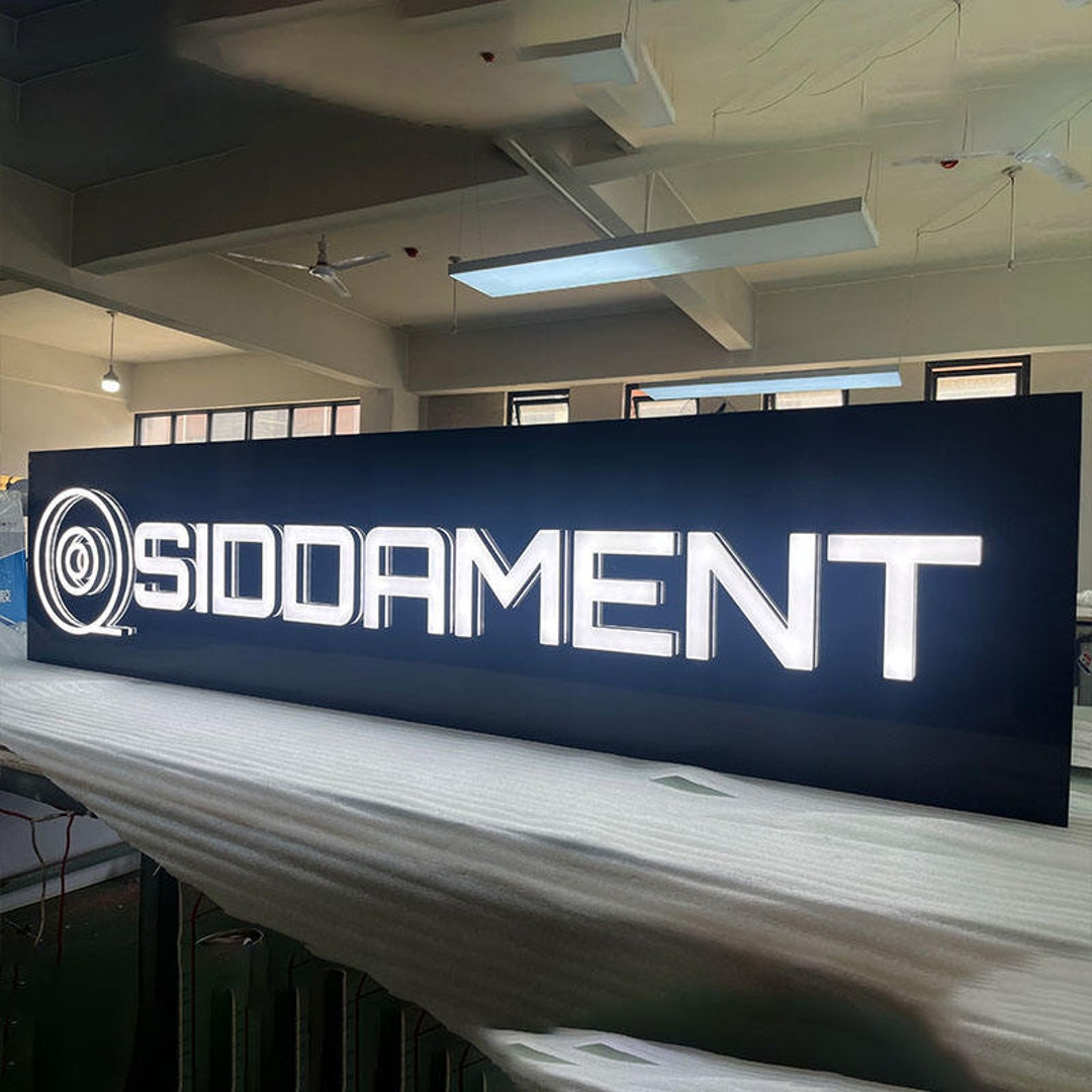 Buy Customized Business Sign With Backing Board 3D Sign With Raceway 3D Facelit Sign 3D Backlit