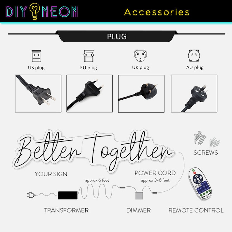 Chicago City Skyline Neon Light Neon Bar Sign Office Sign Etsy