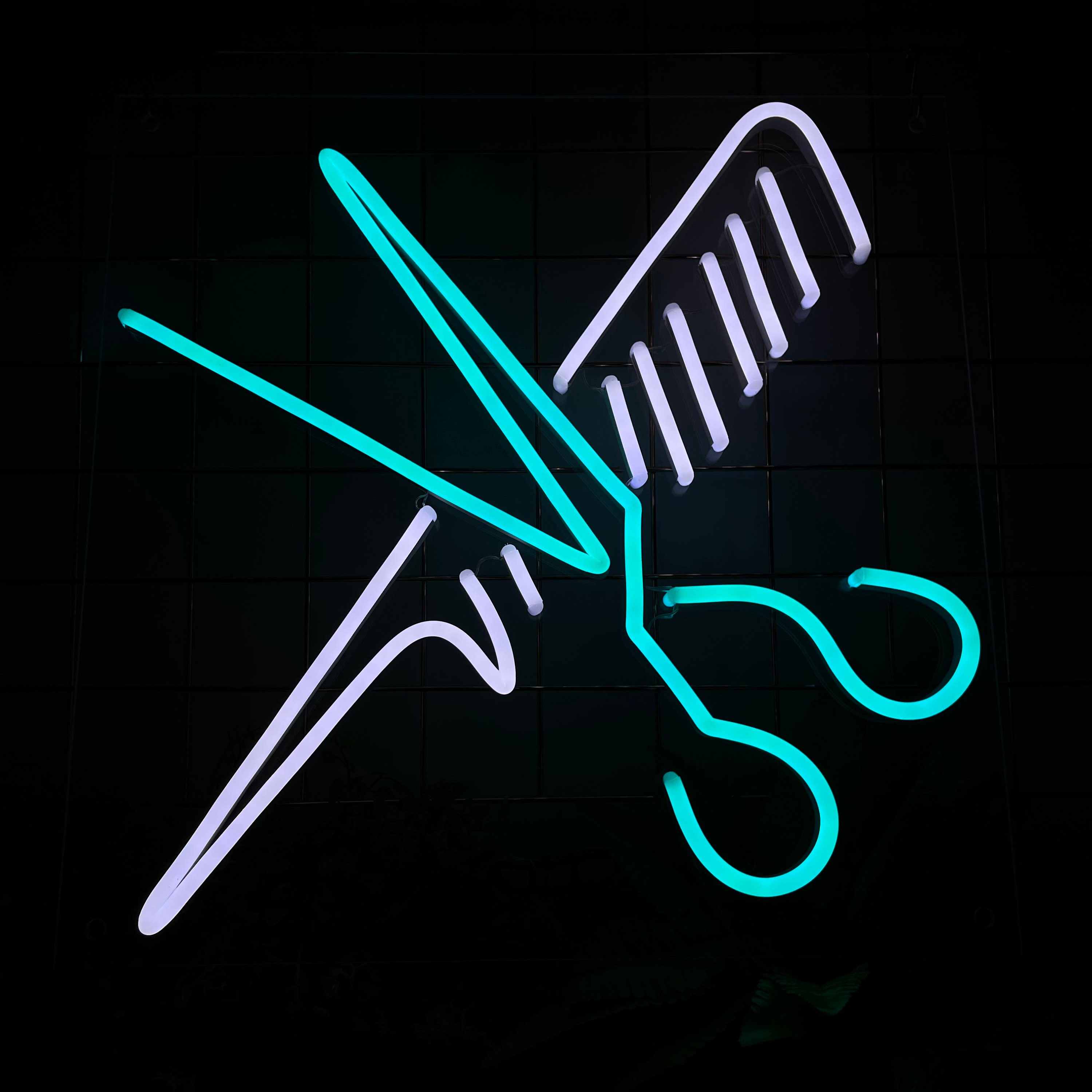 Salon Neon Signsalon Scissors Neon Sign Barber Shop Led - Etsy