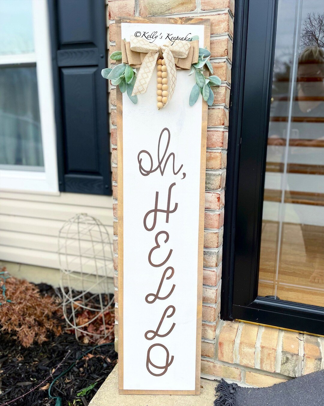 Oh Hello Porch Leaner Porch Decor Porch Etsy