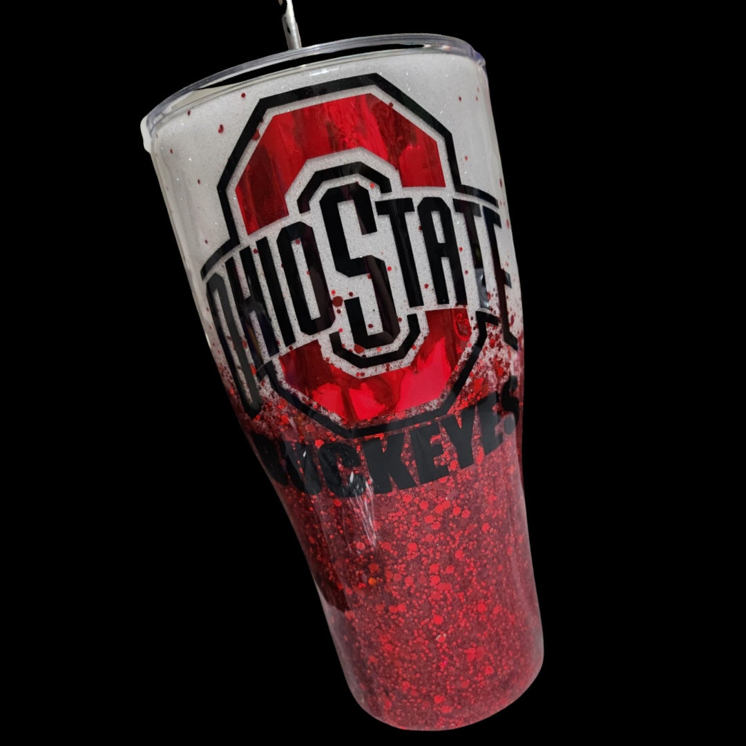 Ohio State Glitter Tumbler  Ohio state crafts, Custom tumbler cups,  Tumbler cups diy