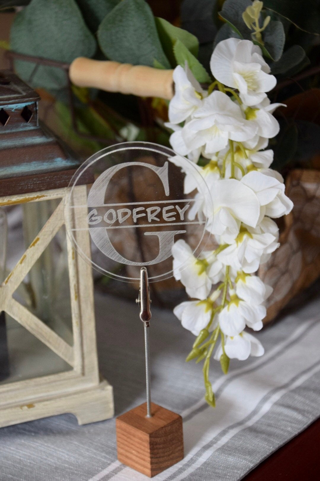 Name Tag / Table Numbers Personalized Acrylic Engraved Etsy