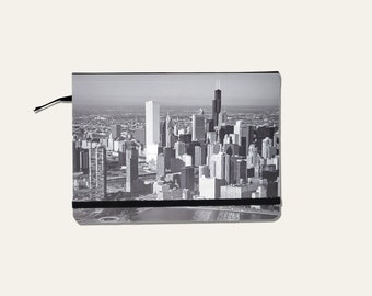 Chicago Skyline Travel Notebook |  Set of 2 Notebooks | 120 Blank Pages Pocketbook | The Best Gift from Chicago