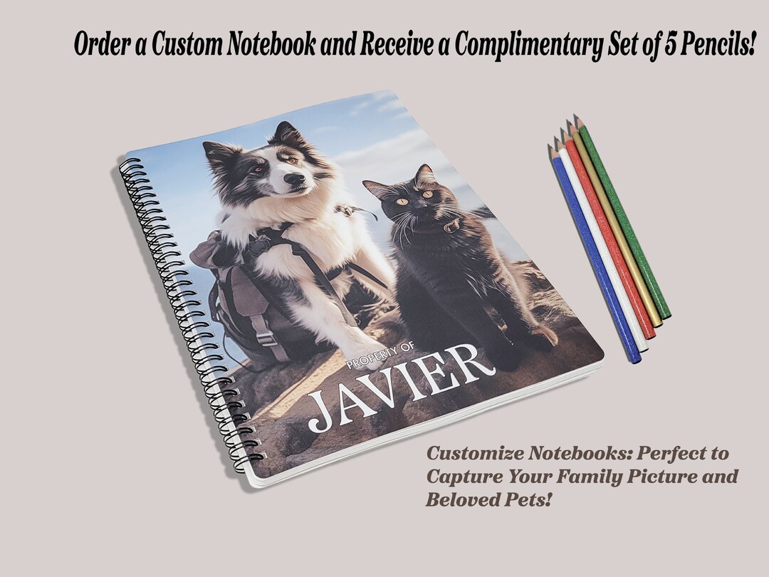 Personalized Gift, Letter Size Notebook Create Your Own Cover With