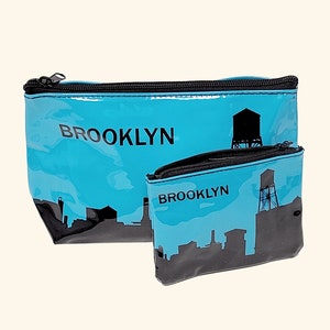 Cosmetisch etui en portemonnee - Iconisch Brooklyn Water Tower-ontwerp, PVC-make-upopslag, ideaal uniek cadeau