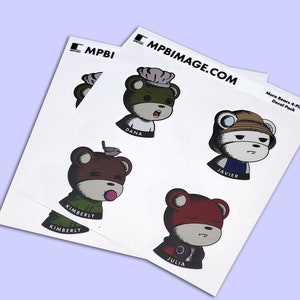 Custom More Bears Stickers