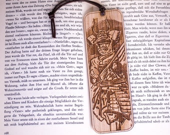 Cherry Wood Bookmark &quot;Samurai Warrior&quot;