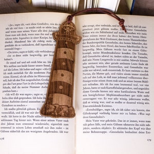 Cherry Wood Bookmark "Lighthouse"