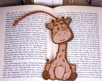 Cherry Wood Bookmark &quot;Giraffe&quot;