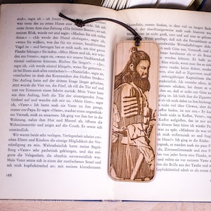 Cherry Wood Bookmark &quot;Viking Warrior&quot;