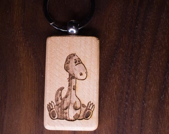 Wooden Keychain "Dino"