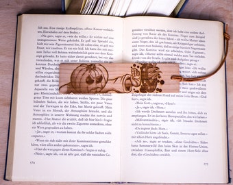 Cherry Wood Bookmark "Pumkin Monk"