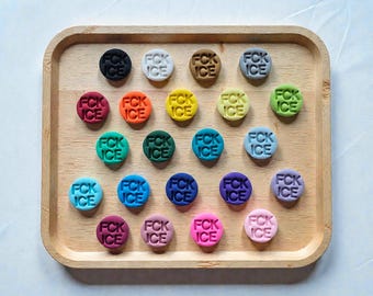 Dije para zapatos con palabrotas atrevidas: accesorio para zapatos hecho a mano «FCK ICE»