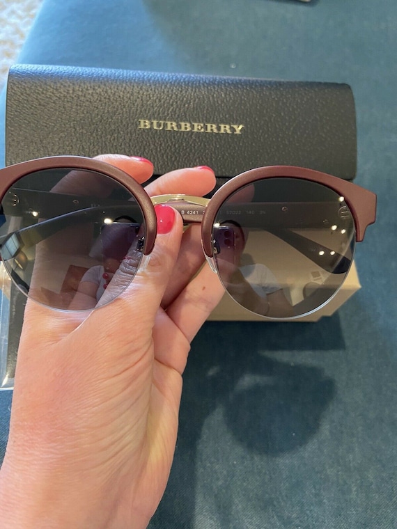 Burberry Brown and Gray Plastic Sunglasses BE4241-