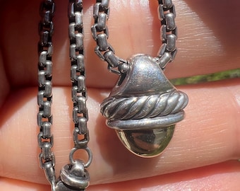 David Yurman 585-D.Y.-925 Acorn Pendant / Necklace