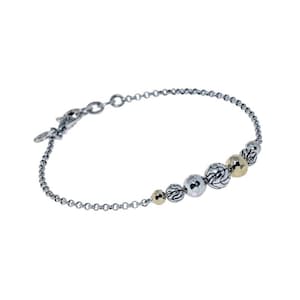 Bracelet JOHN HARDY CLASSIC 18K gold and Sterling Silver