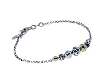 Bracelet JOHN HARDY CLASSIC 18K gold and Sterling Silver