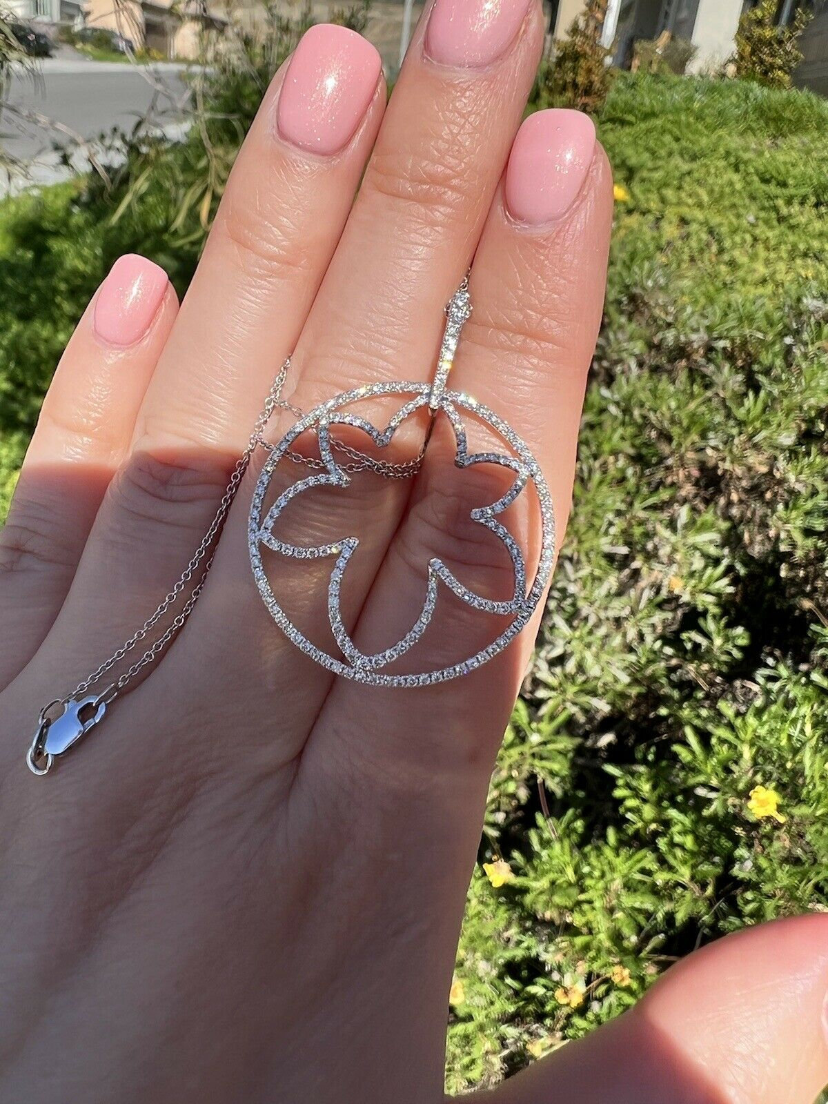 Piero Milano 18K White Gold Diamond 1.06ct Necklace - Etsy 日本