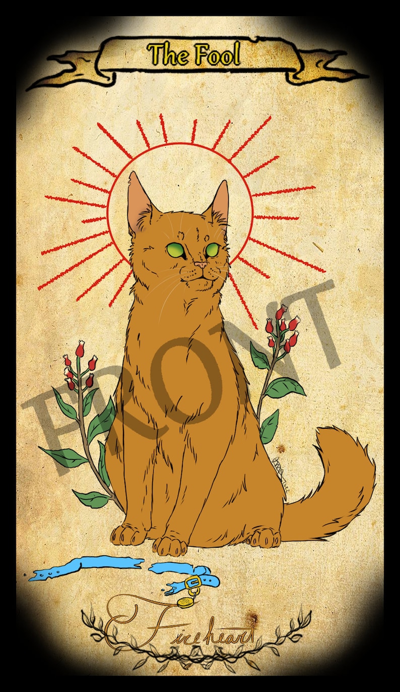 Warrior Cat Tarot Deck Major Arcana Etsy