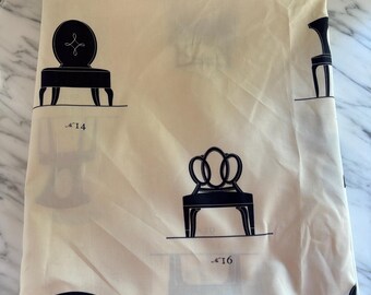 Tissu BB's Chairs par Barbara Barry pour Kravat Couture 2005