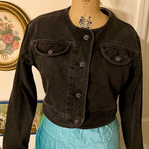 Used 80s ラブレア♡ 脇マチ Wフェイス ツイードジャケット New Wave Black 1980s Vintage Outerwear Coats & Jackets for
