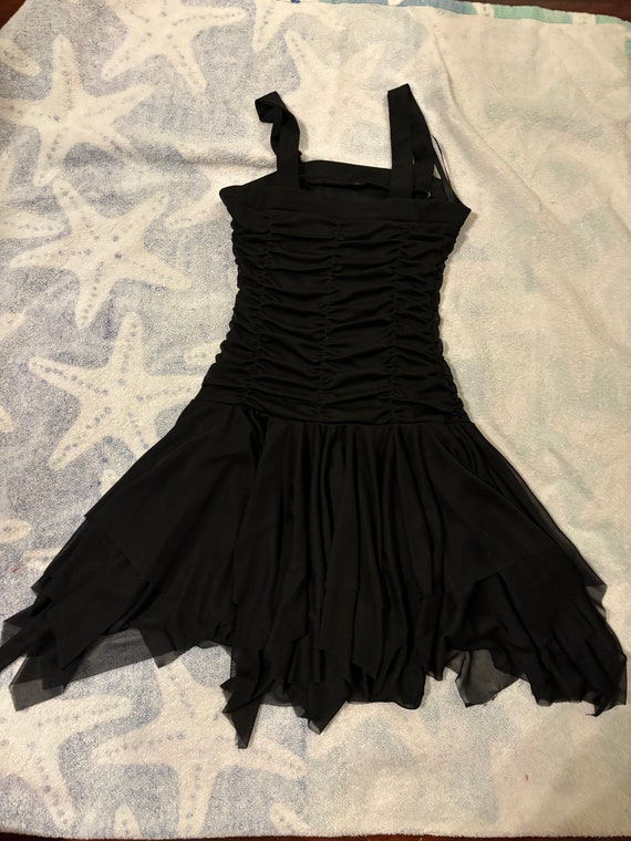 Vintage 90s Amy Byer black tulle whimsy goth styl… - image 4