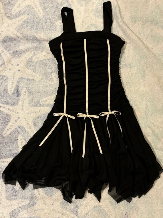 Vintage 90s Amy Byer black tulle whimsy goth styl… - image 2