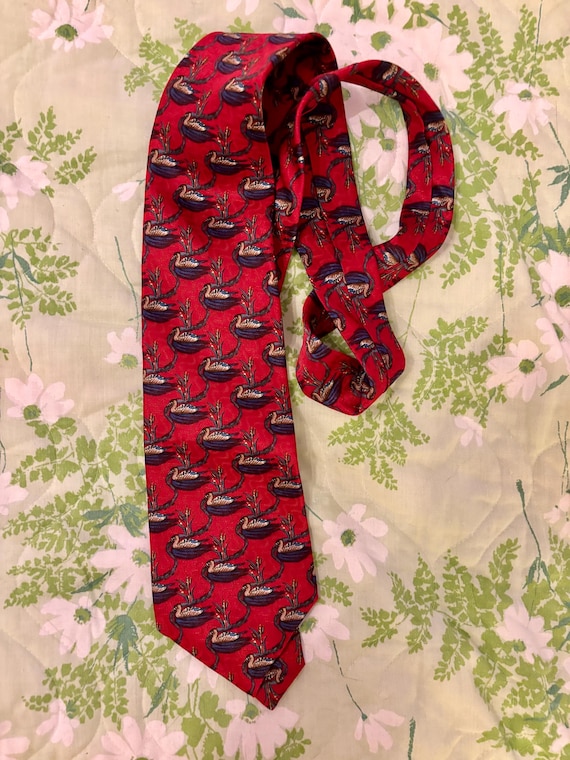 Silk Mallard Duck Tie