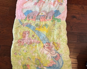 Vtg My Little Pony 1986 Sleeping Bag Meghan Sundance 80s kid