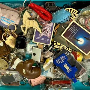 MINIS Part#1 Keychain Galore, Vintage 80's Plastic Clip and