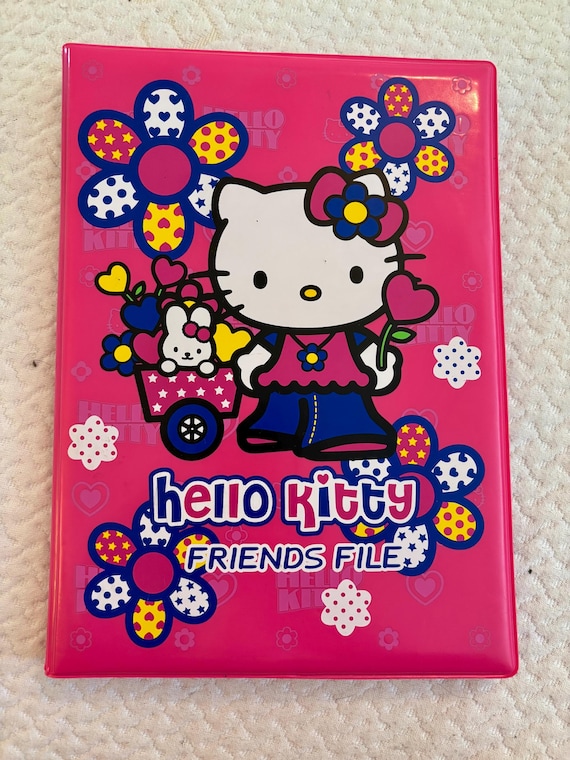 Vtg Hello Kitty Friends File Notebook 2003 Sanrio Hello Kitty