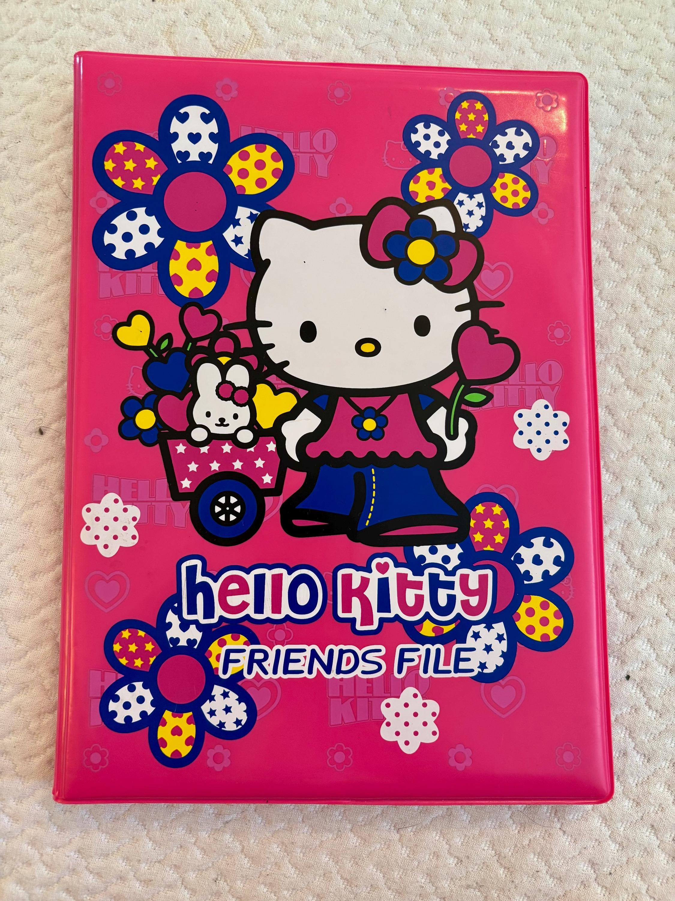 Vtg Hello Kitty Friends File Notebook 2003 Sanrio Hello Kitty