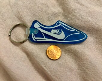 Vintage Nike Keychains Retro Blue Silicone Nike Shoe Keychain