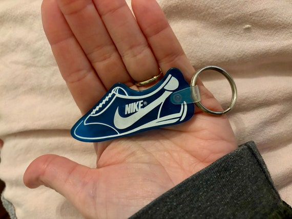 Retro Blue Silicone Nike Shoe Keychain Vintage Nike 80s Nike - Etsy
