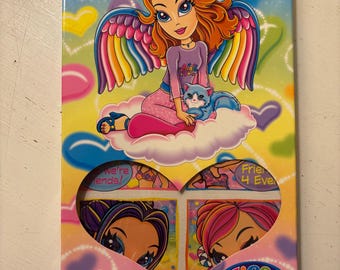 Vintage 90s Lisa Frank Valentines, Glitter Cards NIB