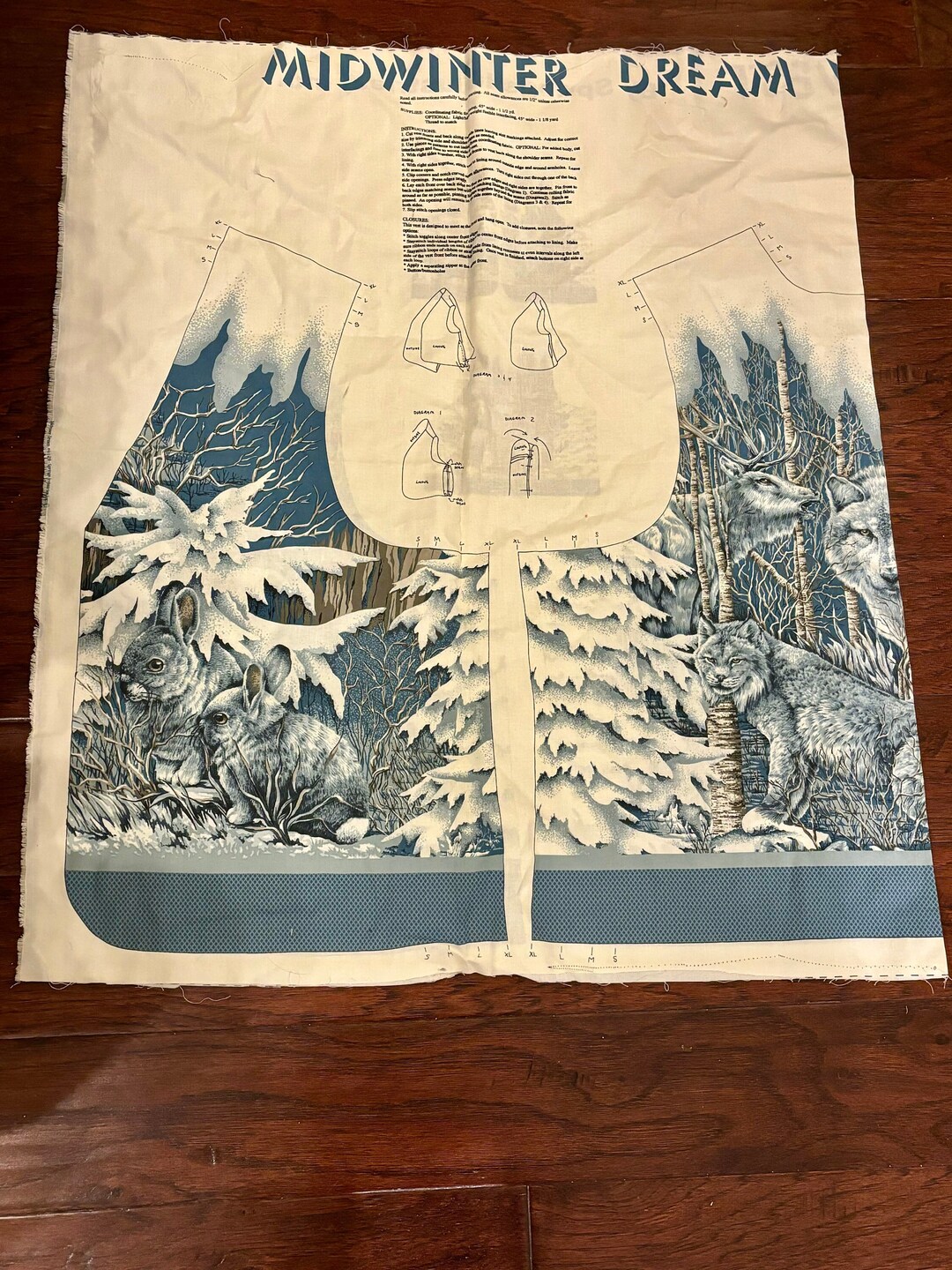 Midwinter Dream Art to Wear Easy Vest Waistcoat Pattern With Winter ...