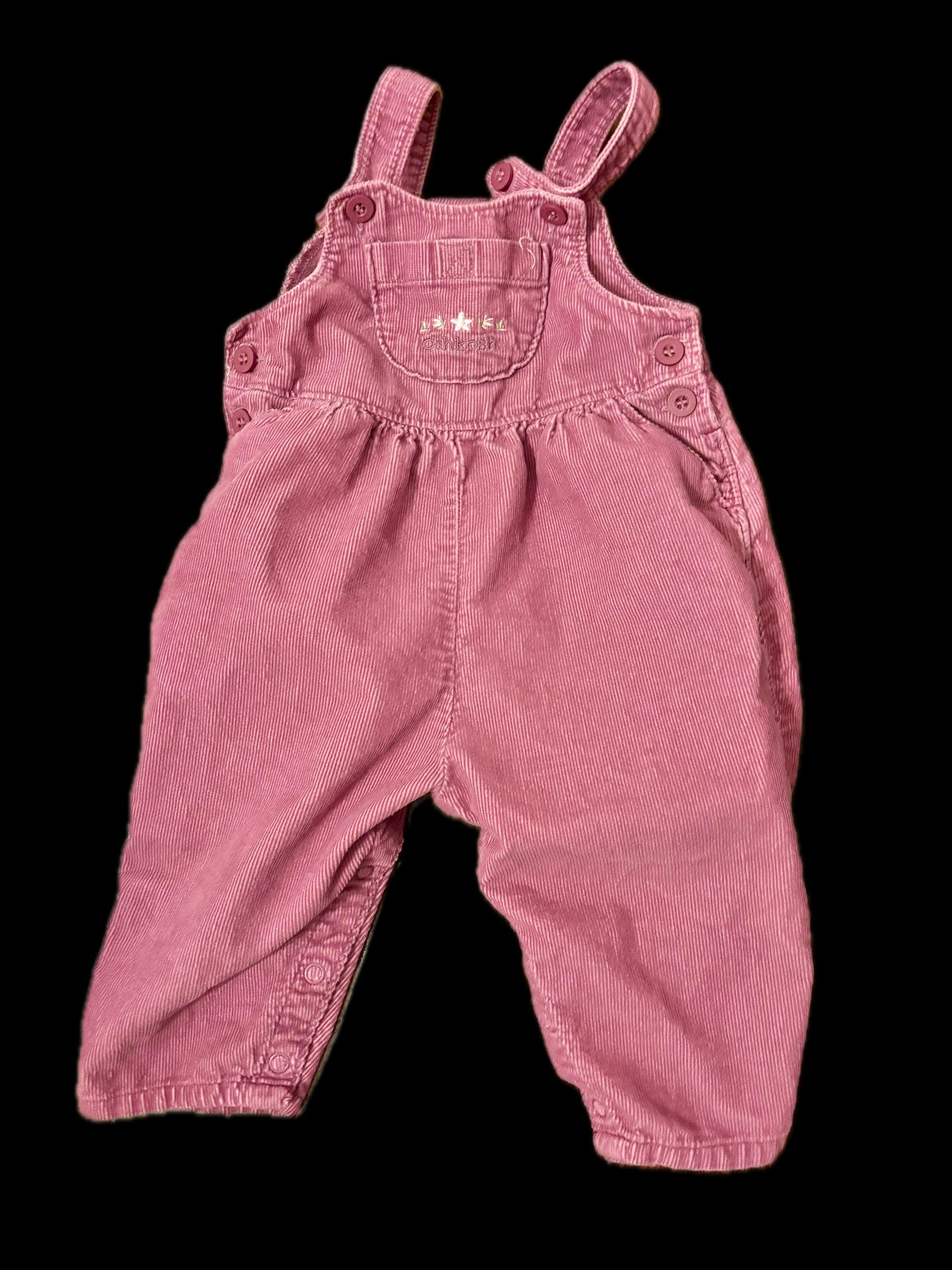 Vintage 90s Oshkosh Corduroy Floral Overalls - 12 Months - Etsy